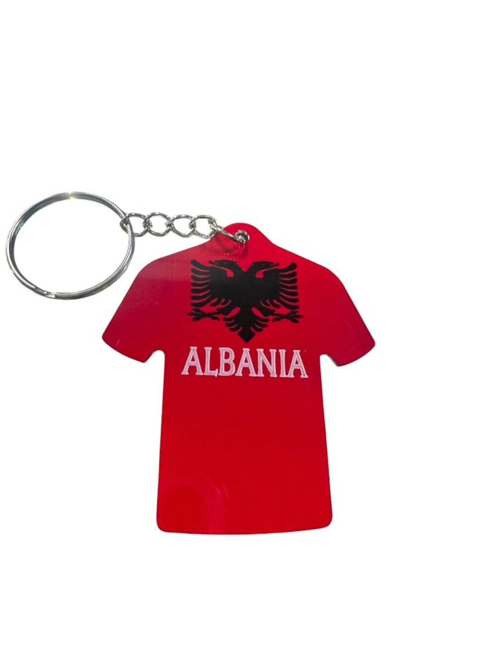 Albania Jersey Shape Keychain,